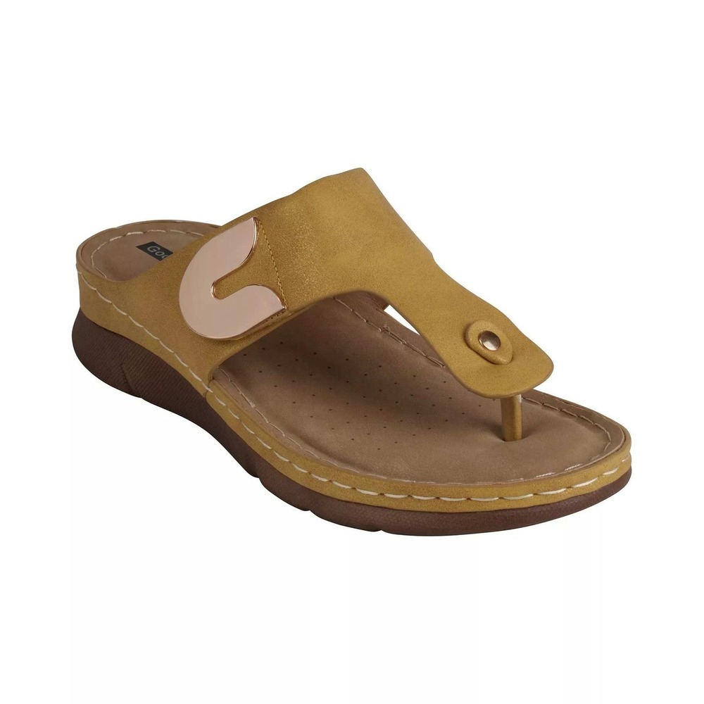 GC Shoes Women Sam Thong Sandals Size 8 Wedge New With Tags